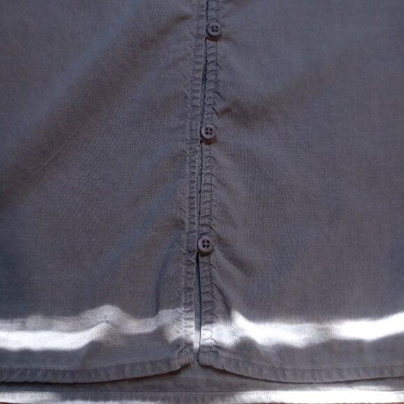 CLOTH & STONE 100% tencel raglan ruffle neck shirt (S) - Picture 7 of 12